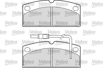 Brake Pad Set, disc brake VALEO 601650