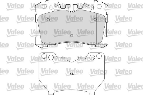 VALEO 601654 Brake Pad Set, disc brake