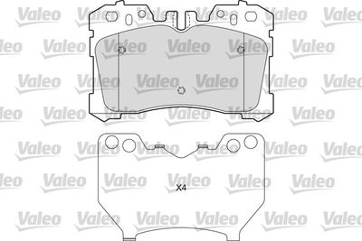 Brake Pad Set, disc brake VALEO 601654
