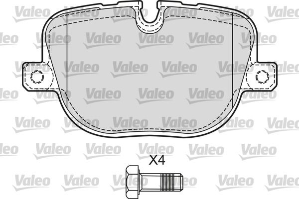 VALEO 601655 Brake Pad Set, disc brake