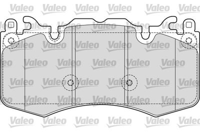 Brake Pad Set, disc brake VALEO 601656