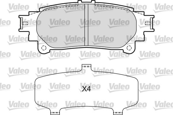 VALEO 601658 Brake Pad Set, disc brake
