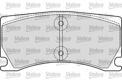 Brake Pad Set, disc brake VALEO 601660