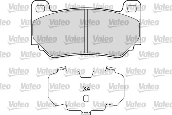 VALEO 601661 Brake Pad Set, disc brake