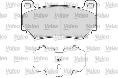 Brake Pad Set, disc brake VALEO 601661