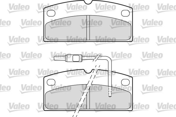 VALEO 601665 Brake Pad Set, disc brake