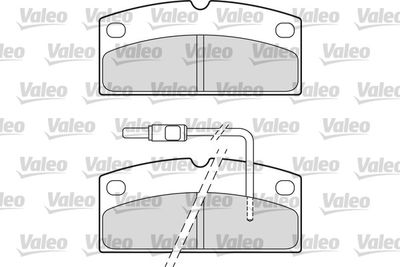 Brake Pad Set, disc brake VALEO 601665