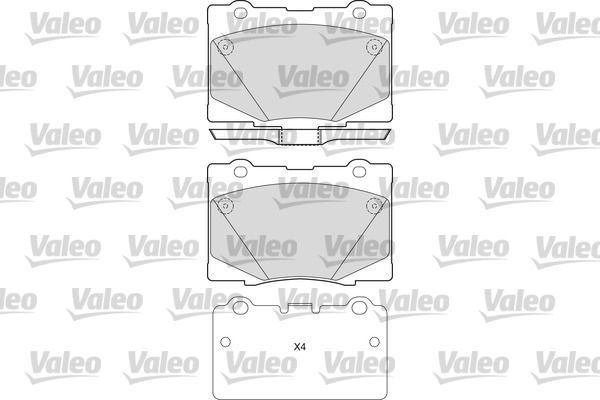 VALEO 601669 Brake Pad Set, disc brake