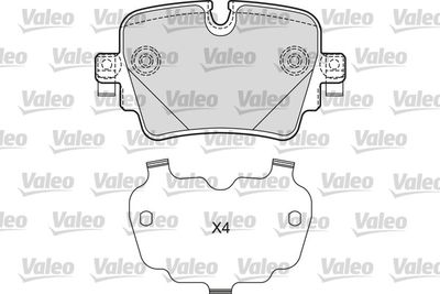 Brake Pad Set, disc brake VALEO 601670