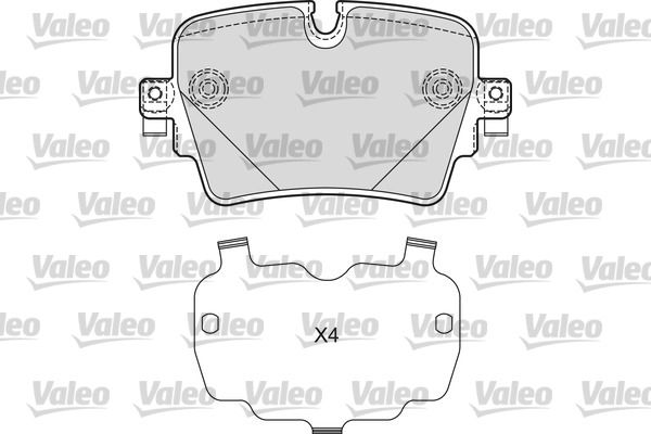 VALEO 601671 Brake Pad Set, disc brake