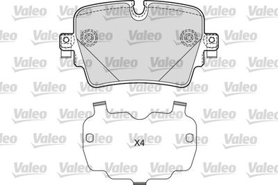 Brake Pad Set, disc brake VALEO 601671