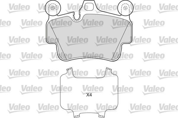 VALEO 601672 Brake Pad Set, disc brake