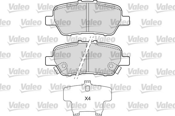 VALEO 601674 Brake Pad Set, disc brake