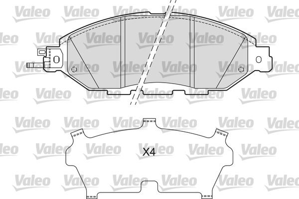 VALEO 601675 Brake Pad Set, disc brake