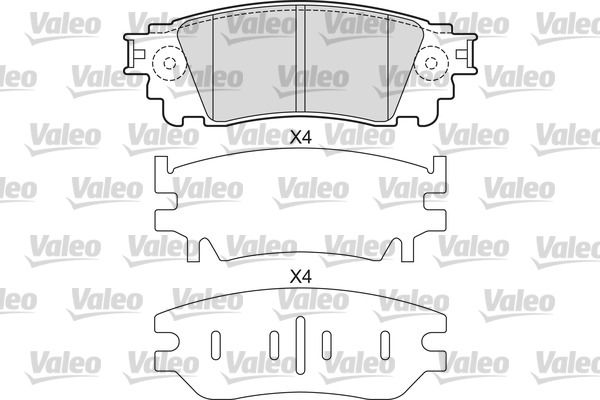 VALEO 601678 Brake Pad Set, disc brake