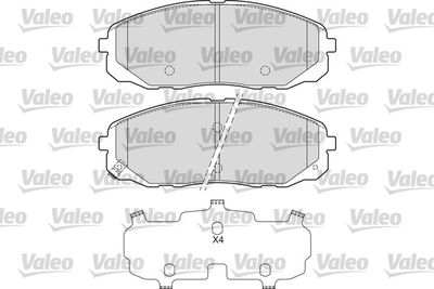 Brake Pad Set, disc brake VALEO 601682