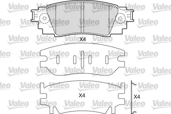 VALEO 601687 Brake Pad Set, disc brake