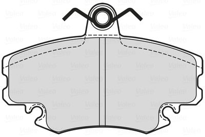 Brake Pad Set, disc brake VALEO 601699