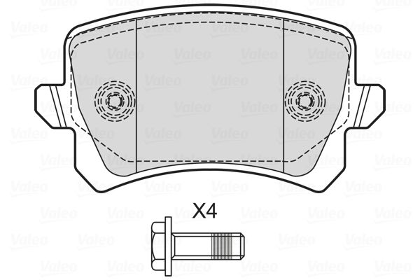 VALEO 601700 Brake Pad Set, disc brake