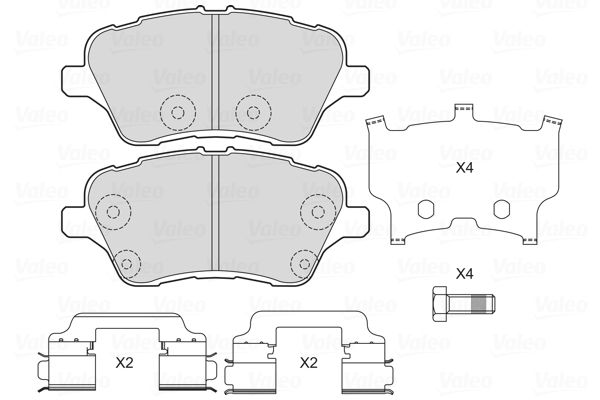 VALEO 601703 Brake Pad Set, disc brake