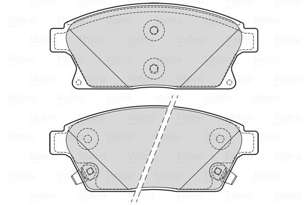 VALEO 601705 Brake Pad Set, disc brake
