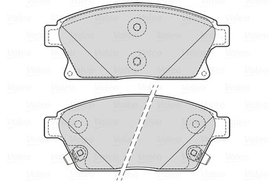 Brake Pad Set, disc brake VALEO 601705