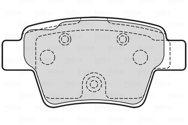 VALEO 601707 Brake Pad Set, disc brake