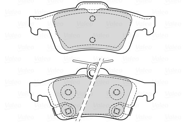 VALEO 601709 Brake Pad Set, disc brake