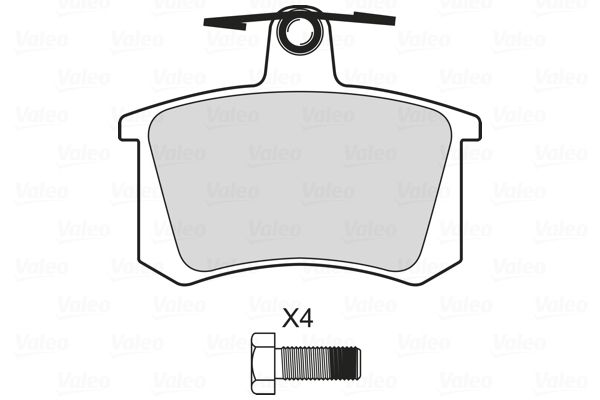 VALEO 601710 Brake Pad Set, disc brake