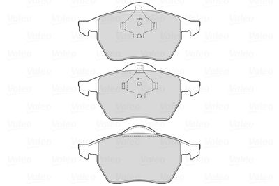 Brake Pad Set, disc brake VALEO 601712