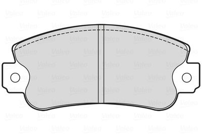 Brake Pad Set, disc brake VALEO 601713