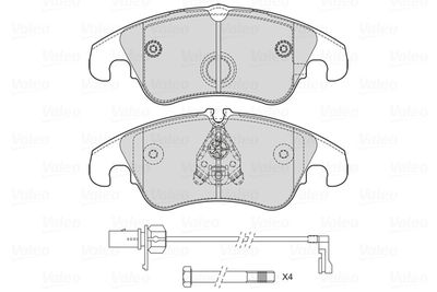 Brake Pad Set, disc brake VALEO 601714