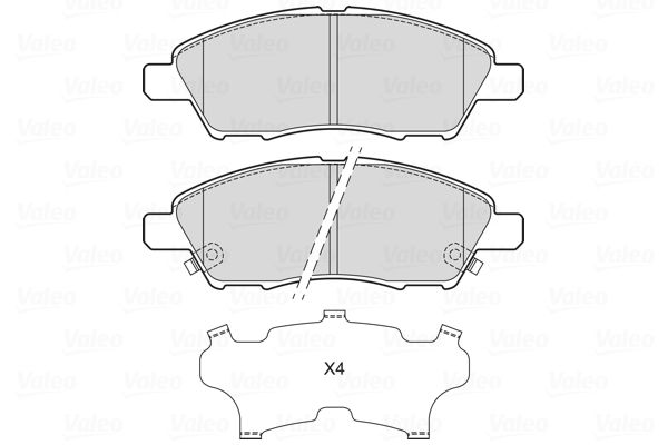 VALEO 601717 Brake Pad Set, disc brake