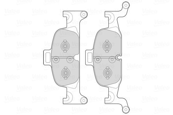 VALEO 601721 Brake Pad Set, disc brake