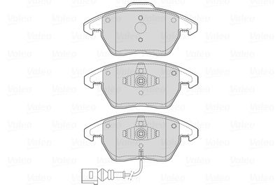 Brake Pad Set, disc brake VALEO 601723