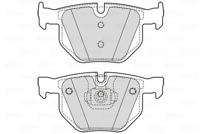 Brake Pad Set, disc brake VALEO 601725