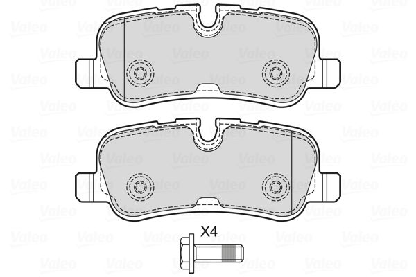 VALEO 601726 Brake Pad Set, disc brake