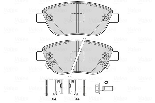 VALEO 601727 Brake Pad Set, disc brake