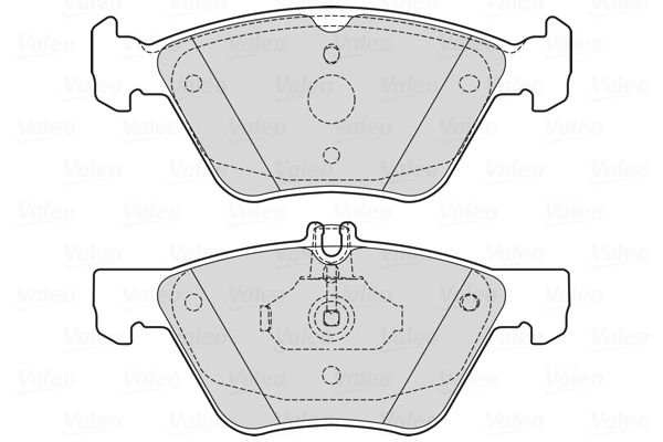 VALEO 601729 Brake Pad Set, disc brake