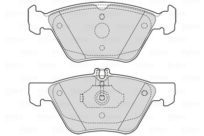 Brake Pad Set, disc brake VALEO 601729
