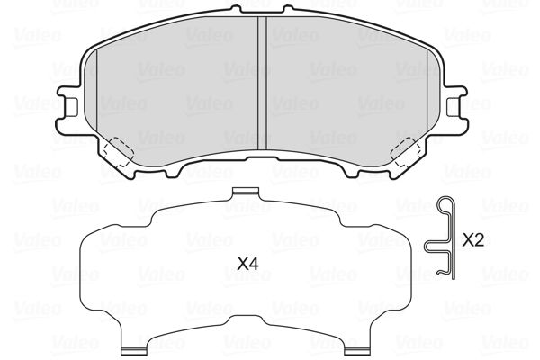 VALEO 601733 Brake Pad Set, disc brake