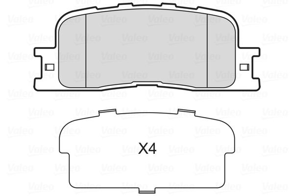 VALEO 601735 Brake Pad Set, disc brake