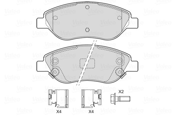 VALEO 601745 Brake Pad Set, disc brake
