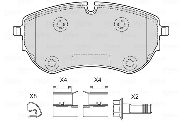 VALEO 601749 Brake Pad Set, disc brake