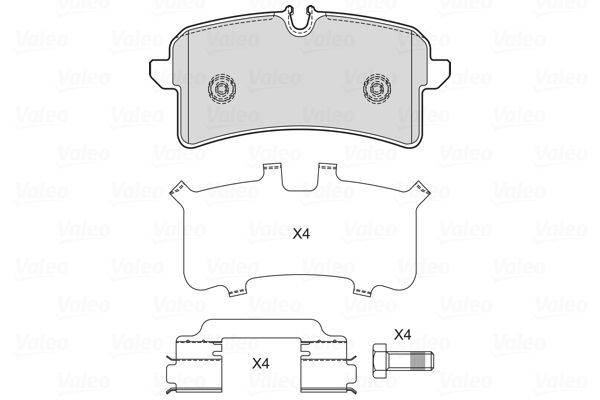 VALEO 601753 Brake Pad Set, disc brake