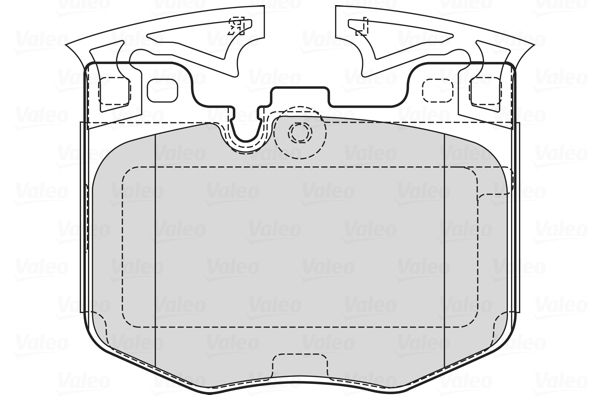 VALEO 601755 Brake Pad Set, disc brake
