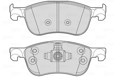 Brake Pad Set, disc brake VALEO 601756