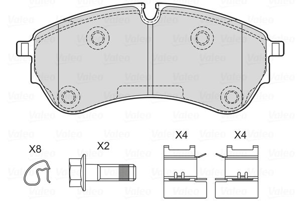 VALEO 601762 Brake Pad Set, disc brake