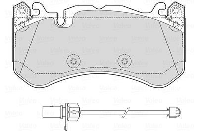 Brake Pad Set, disc brake VALEO 601763