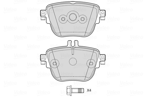 VALEO 601765 Brake Pad Set, disc brake